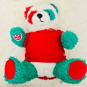 Build-A-Bear Red and Green Plush Bear